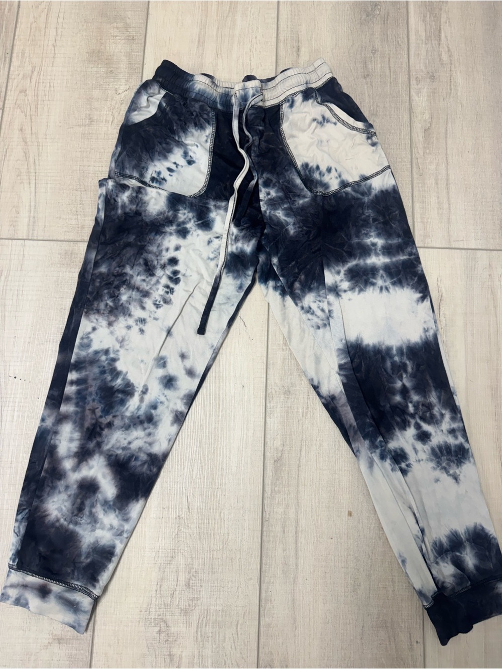 Tie-Dye Jogger Pants - Black & White